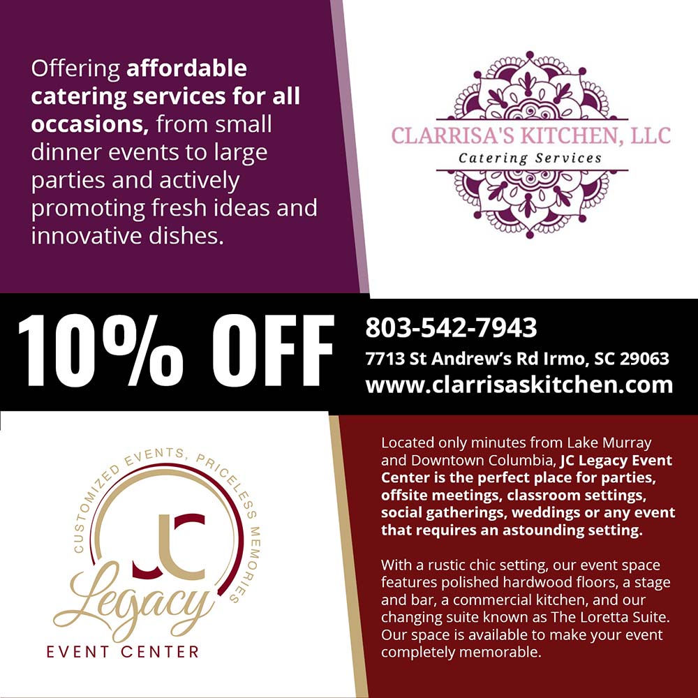 Clarissa's Kitchen / JC Legacy Event Center - click to view offer