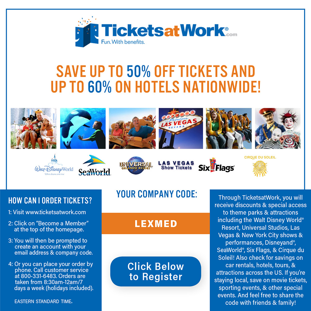 Tickets at Work - click to view offer